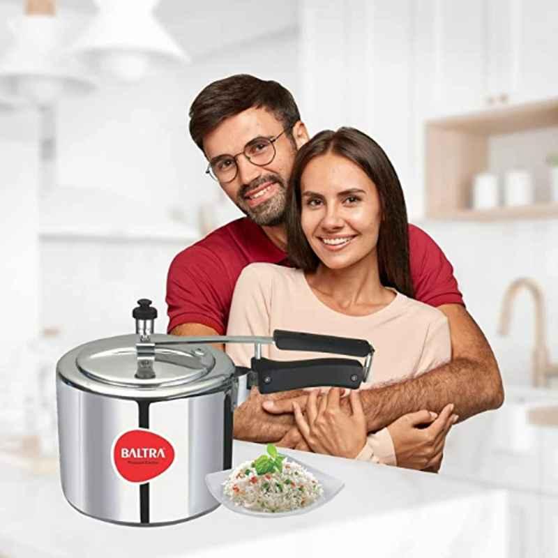 Baltra Stella 3L Aluminium Silver Inner Lid Pressure Cooker, BPC-101 Baltra Stella 3L Aluminium Silver Inner Lid Pressure Cooker, BPC-101